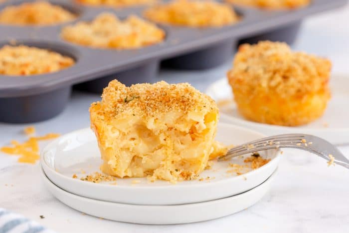 Baked Mac & Cheese Cups - Made To Be A Momma