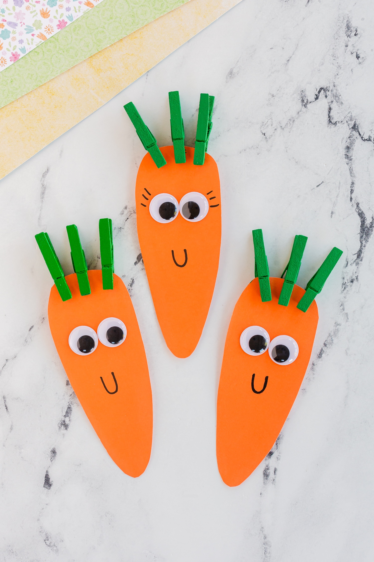 Clothespin Carrot Craft