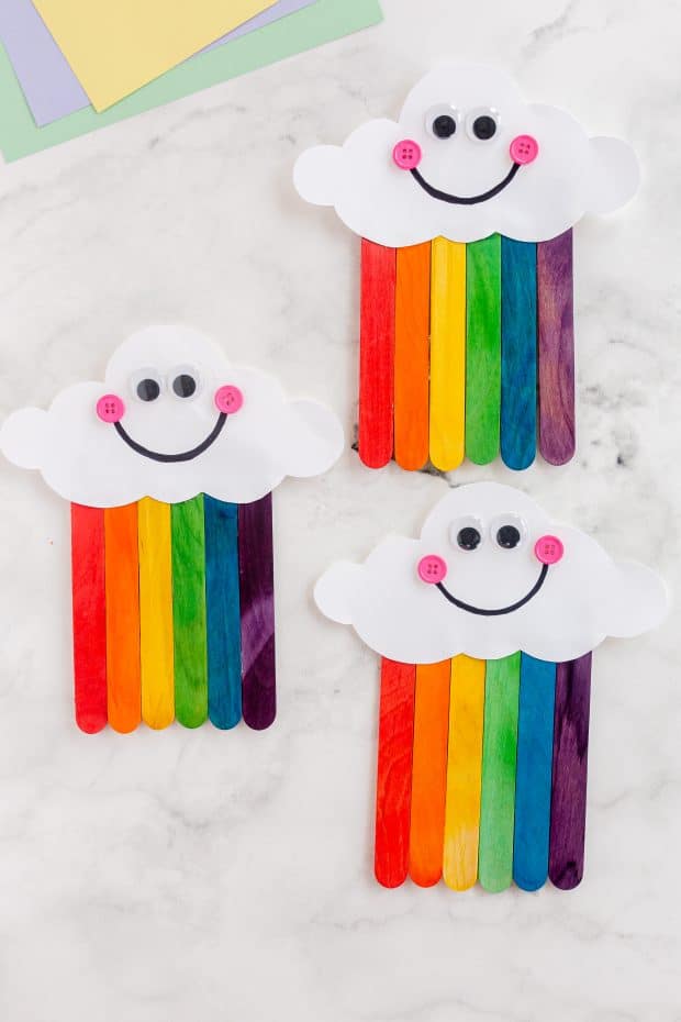 Rainbow Popsicle Sticks Craft