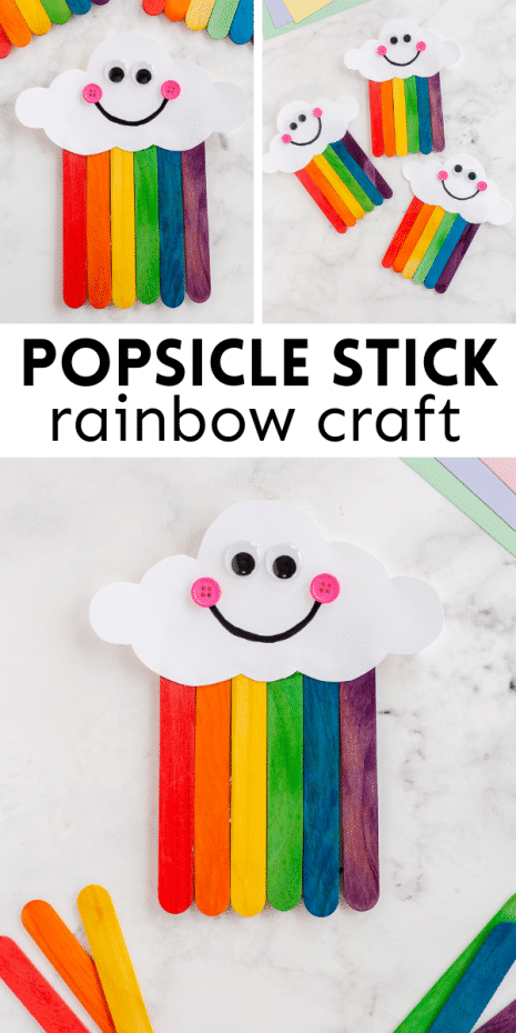 Trying to find a fun craft for your classroom or home? This Rainbow Popsicle Sticks Craft is a fun way to let kids get crafty.