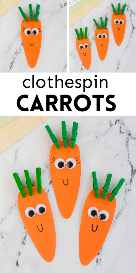 Clothespin Carrot Craft