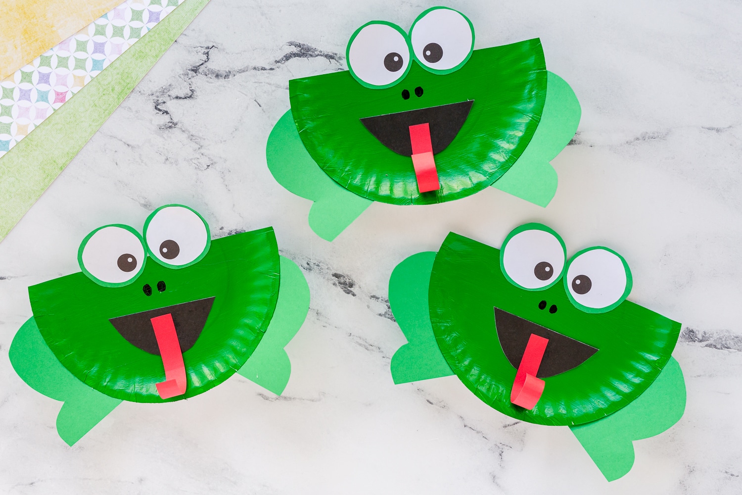 paper plate frog craft for kids
