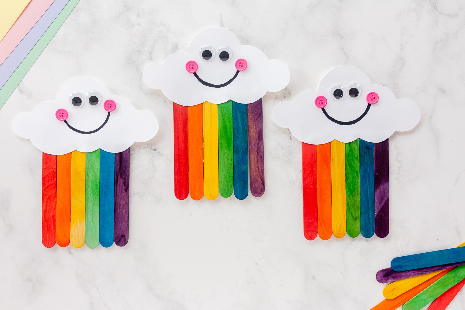 Rainbow Popsicle Sticks Craft - Made To Be A Momma