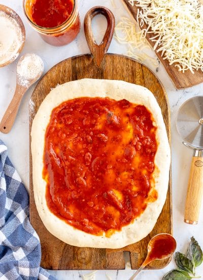 An Easy Pizza dough recipe you can make with your kids. It requires minimal ingredients and is simple to prep for a meal.