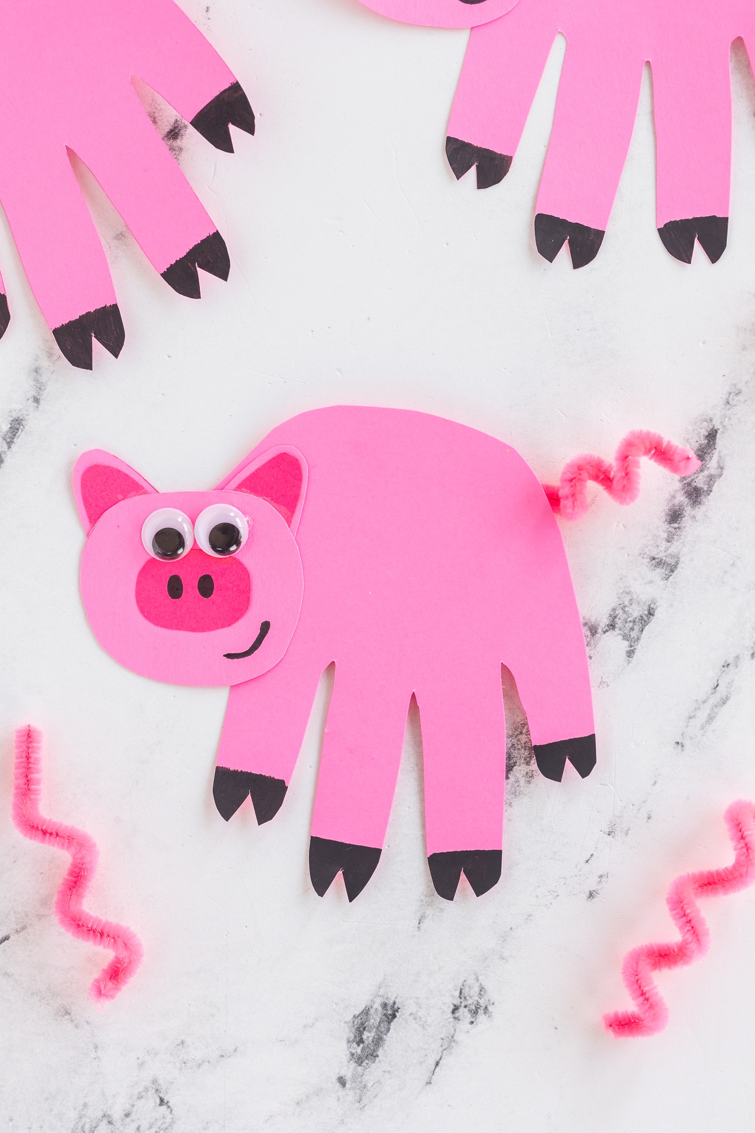 Handprint Pig Craft - Made To Be A Momma
