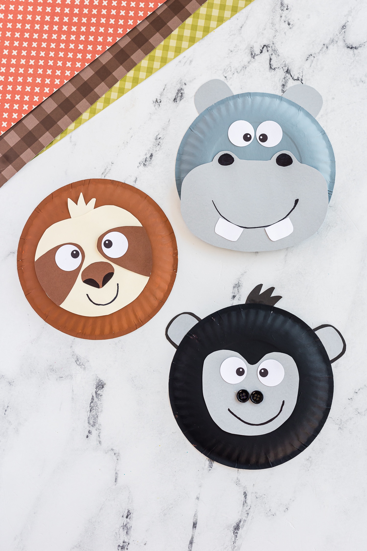 Jungle Paper Plate Animals - Made To Be A Momma