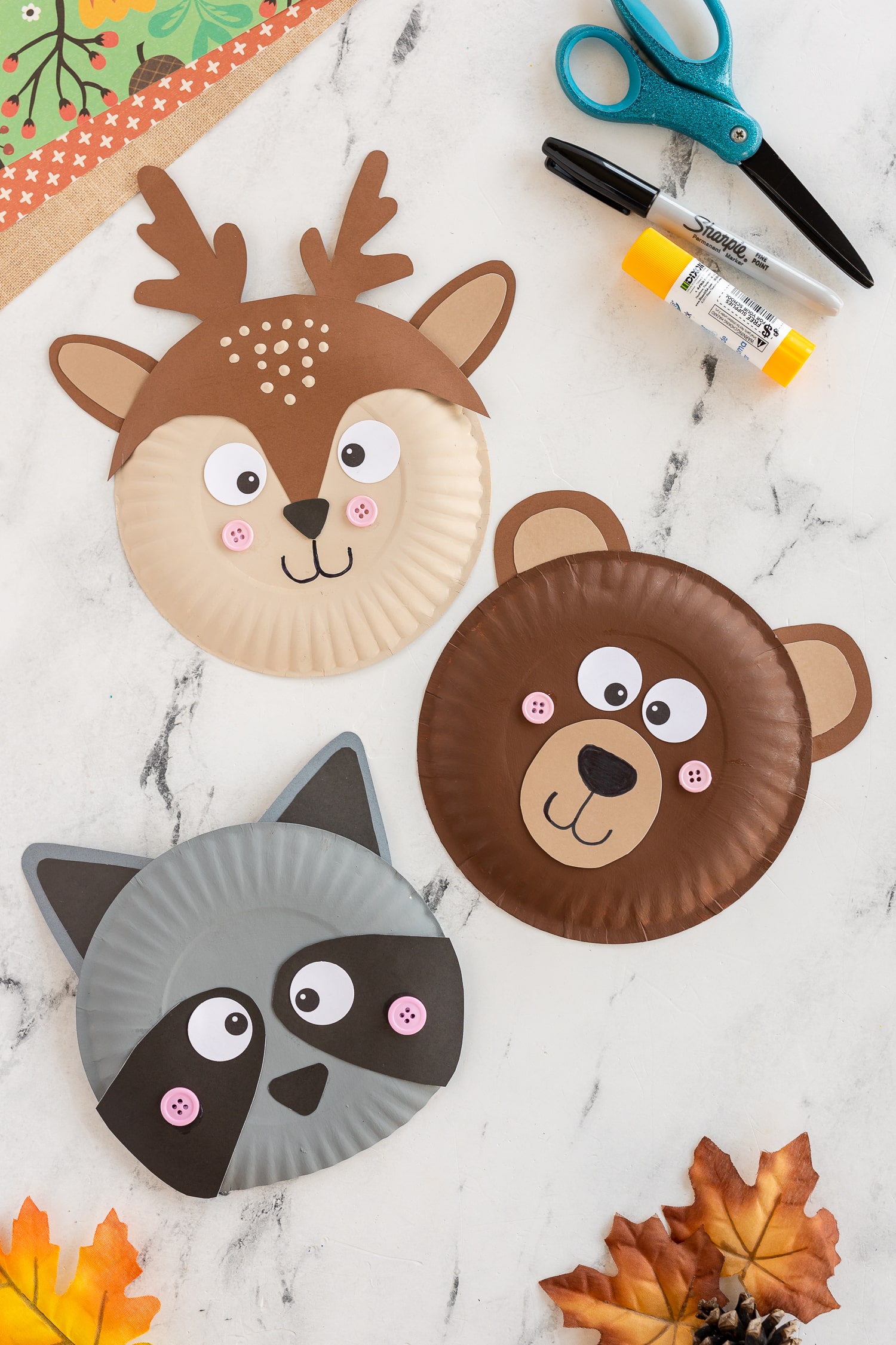 Forest Paper Plate Animals - Made To Be A Momma