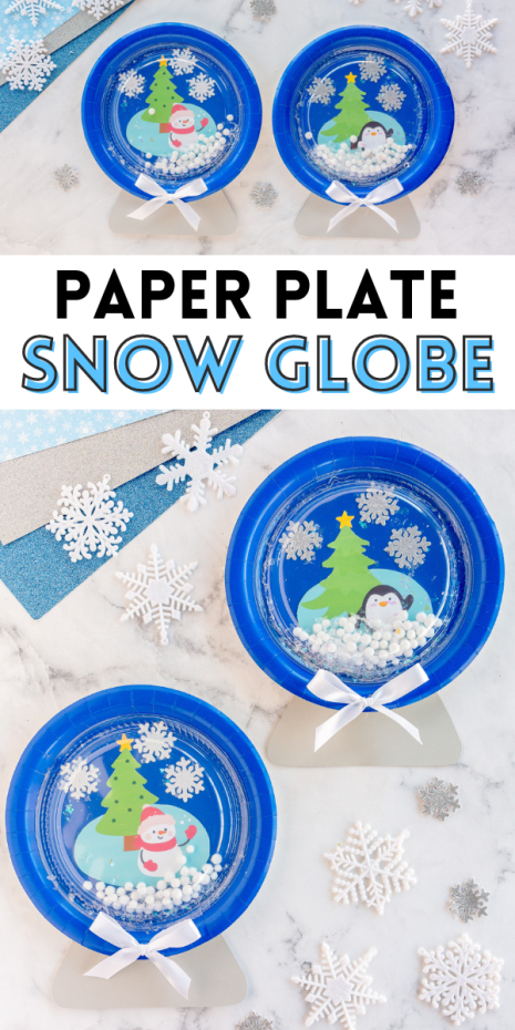 A simple Paper Plate Snow Globe craft for kids and adults to enjoy together. Makes a lovely keepsake for kids of all ages.