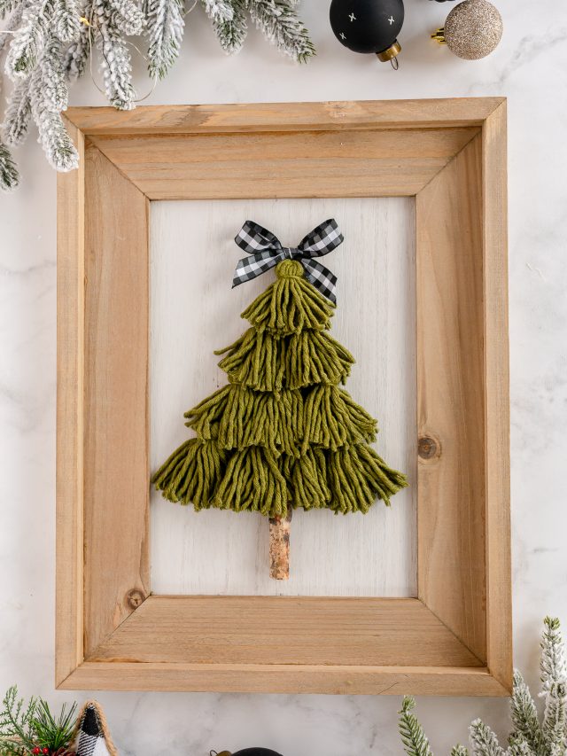 DIY Christmas Tassel Tree Craft