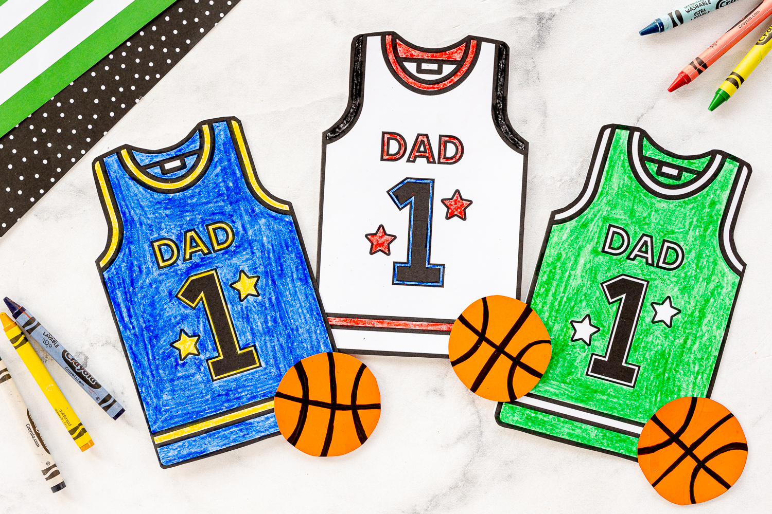 Making a Father's Day Basketball Jersey Craft