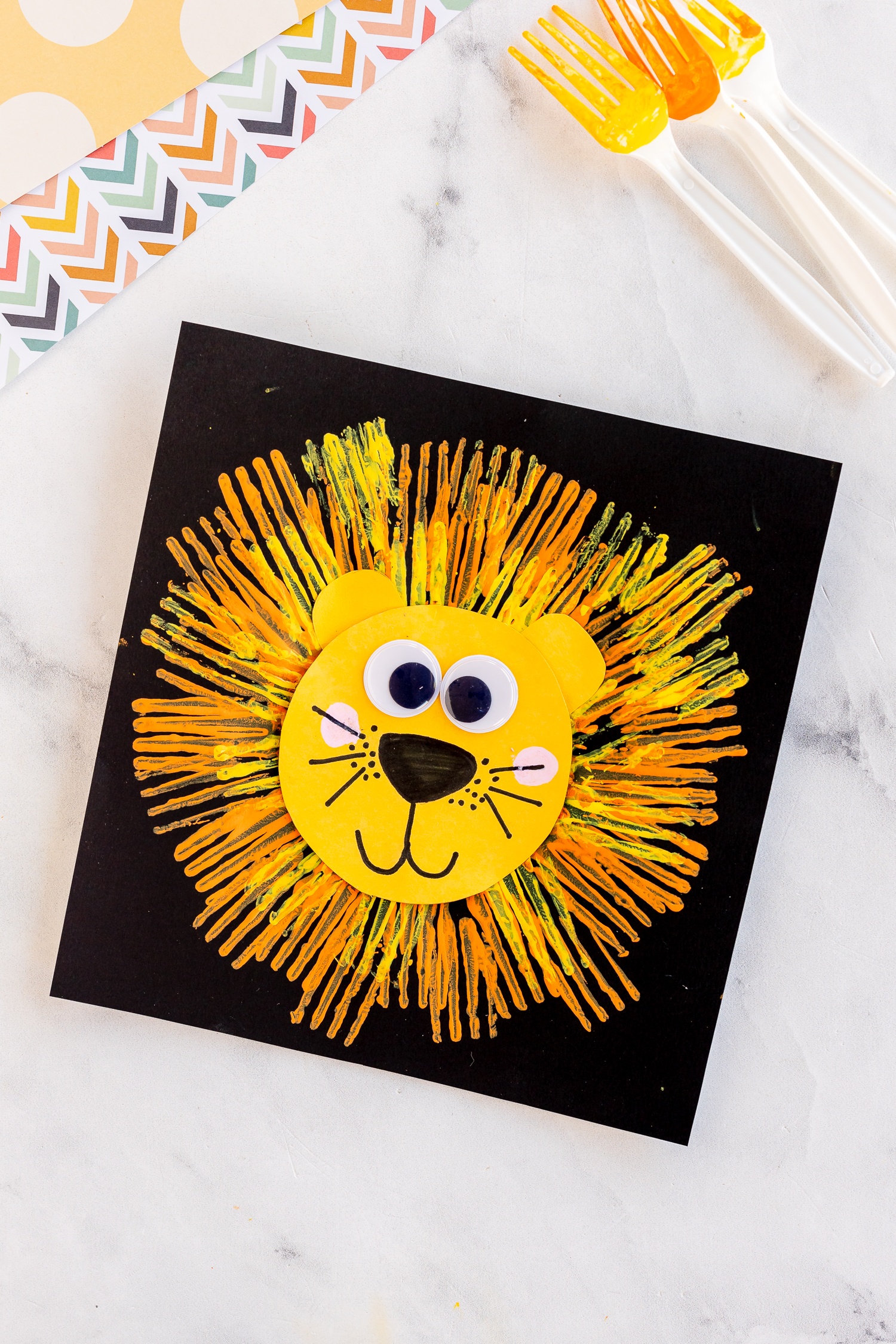 Fork Painted Lion