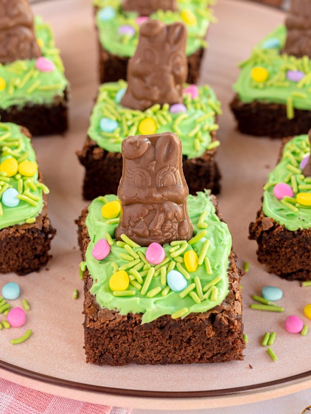 Easy Easter Bunny Brownies