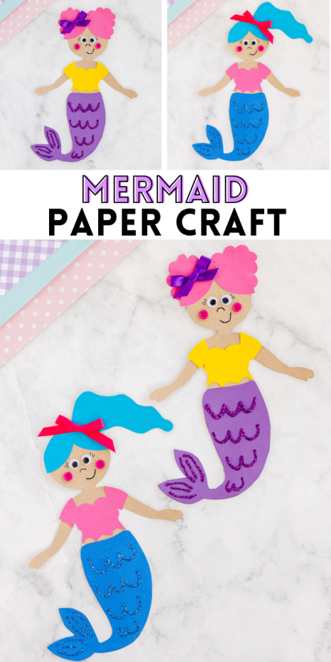 Get ready to make a splash with this delightful Paper Mermaid Craft, perfect for sparking creativity and imagination in kids of all ages!