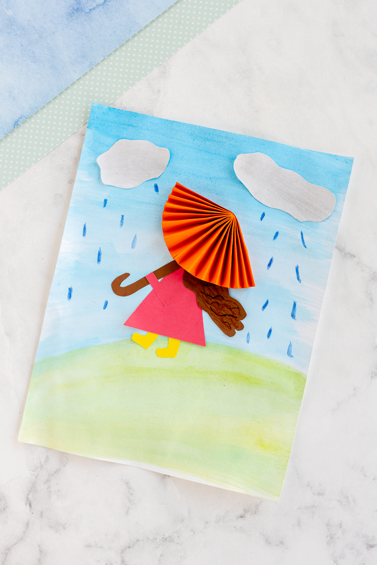 Rainy Day Paper Umbrella Craft