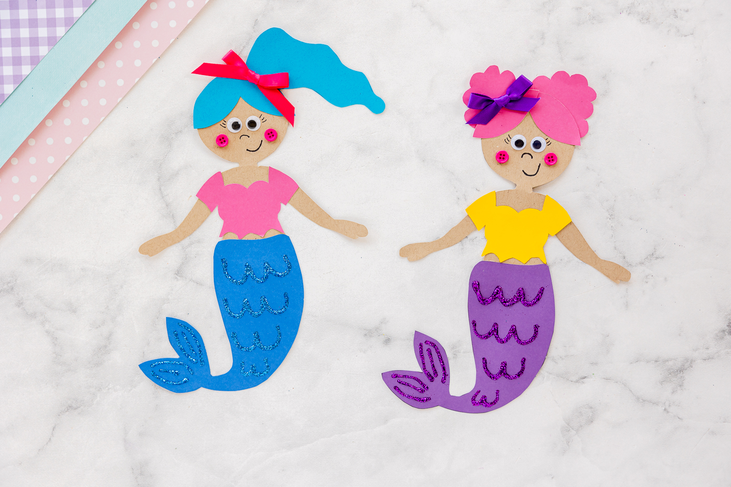 mermaid craft made out of paper