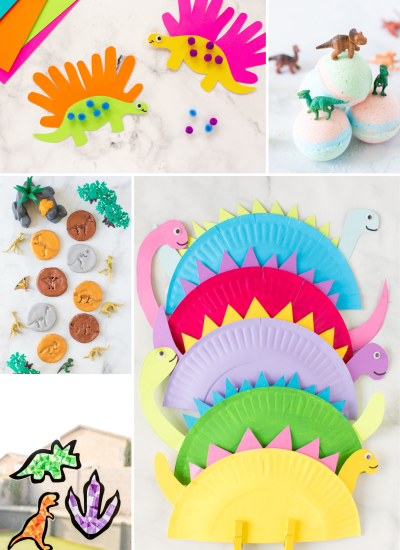 This collection of dinosaur crafts are perfect for the dino lovers in your life. Easy tutorials and minimal supplies make these dino-tastic crafts great for kids of all ages.