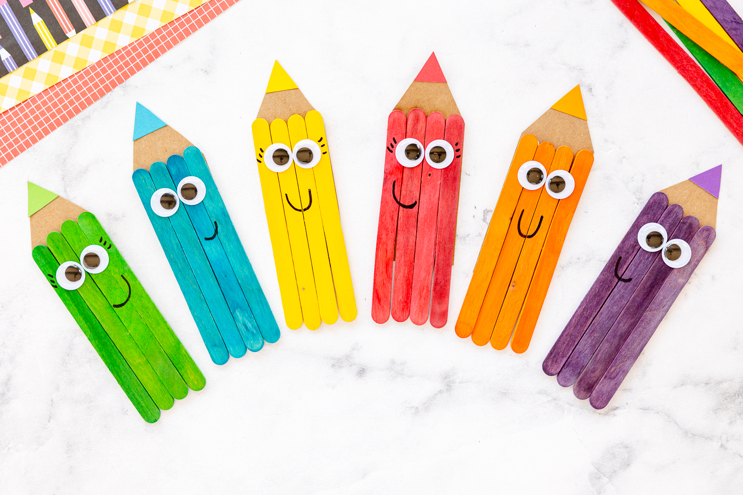 cute colored pencil craft