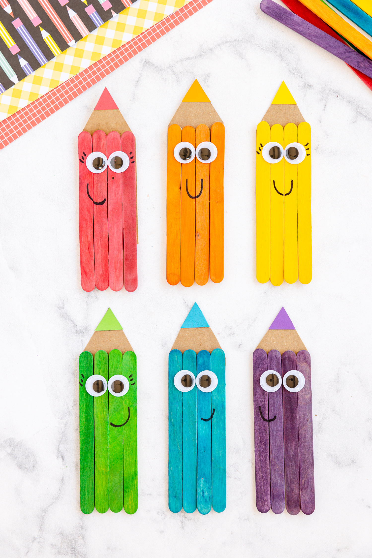 Back to School Colored Pencil Craft