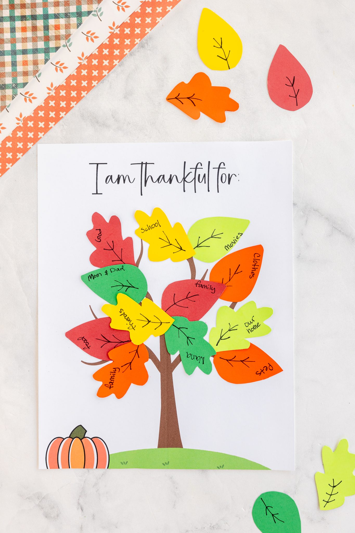 Thankful Tree Free Printable Craft for Kids - Made To Be A Momma
