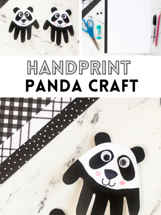 Handprint Panda Craft