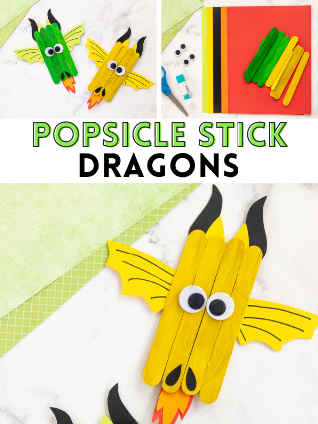 Popsicle Stick Dragon Craft