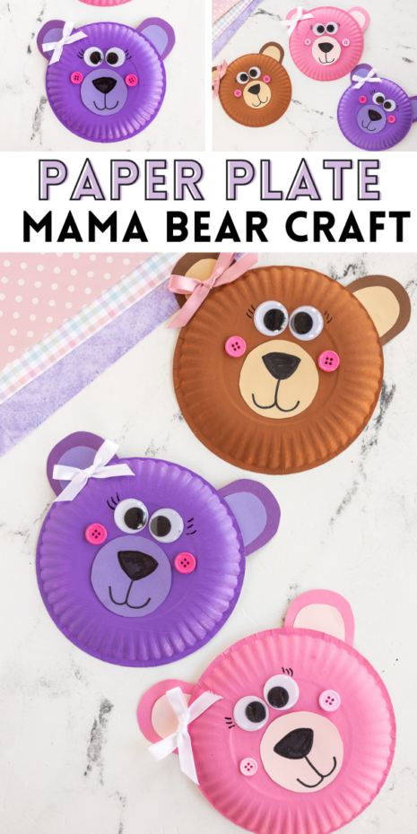 This Mama bear craft is a simple and sweet craft for kids to make for the special Mama in their life. Grab some paper and paint and get started!