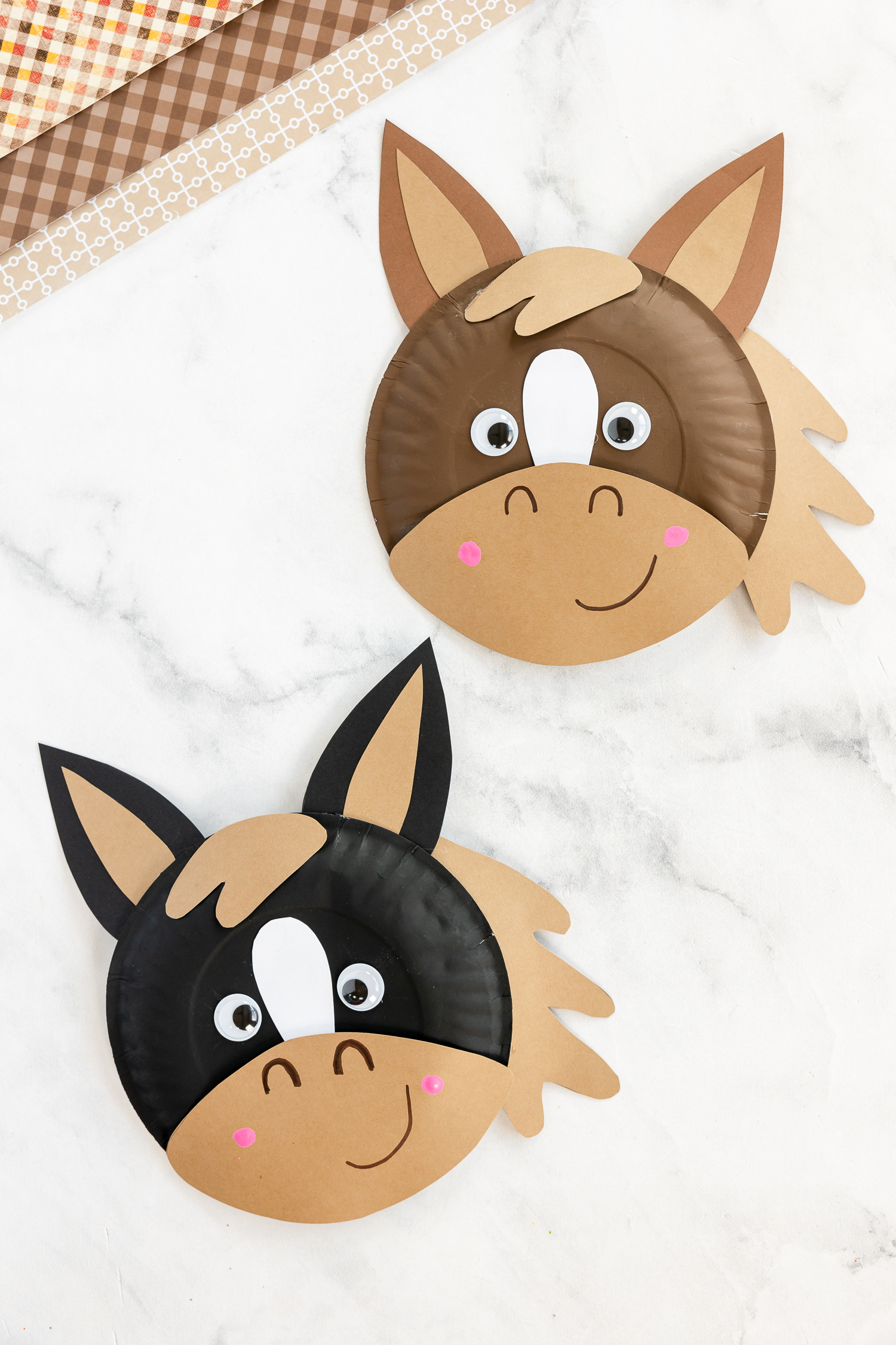 DIY Paper Plate Horse Craft For Kids