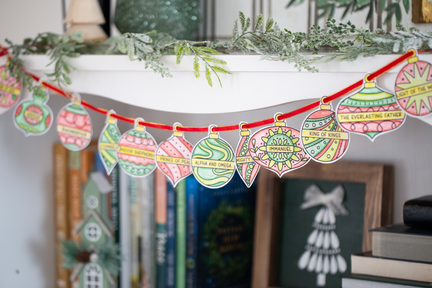 Names of Jesus Printable Ornaments