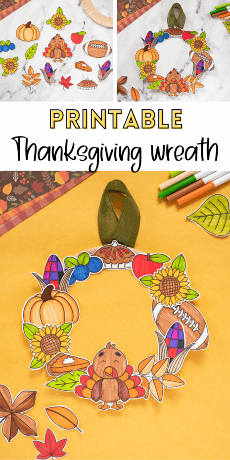 Printable DIY Thanksgiving Wreath