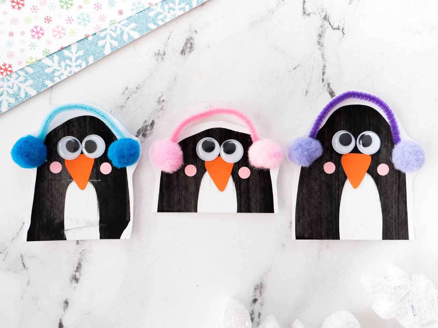 Scrape Painting Penguin Craft for Kids