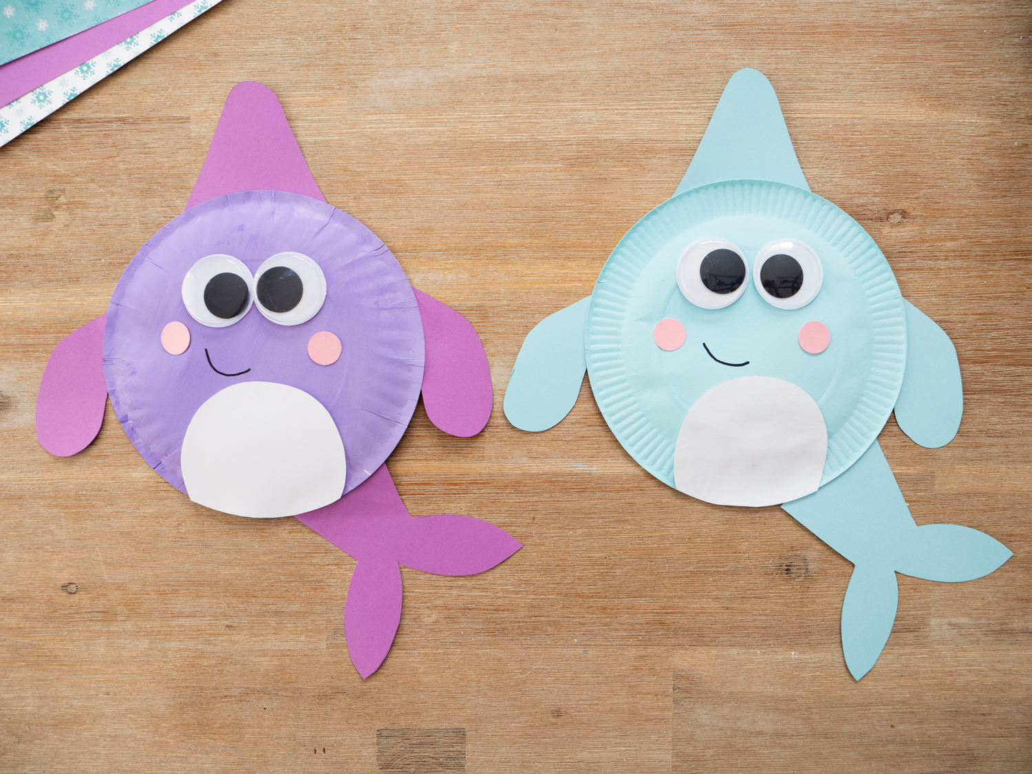 Paper Plate Narwhal Craft