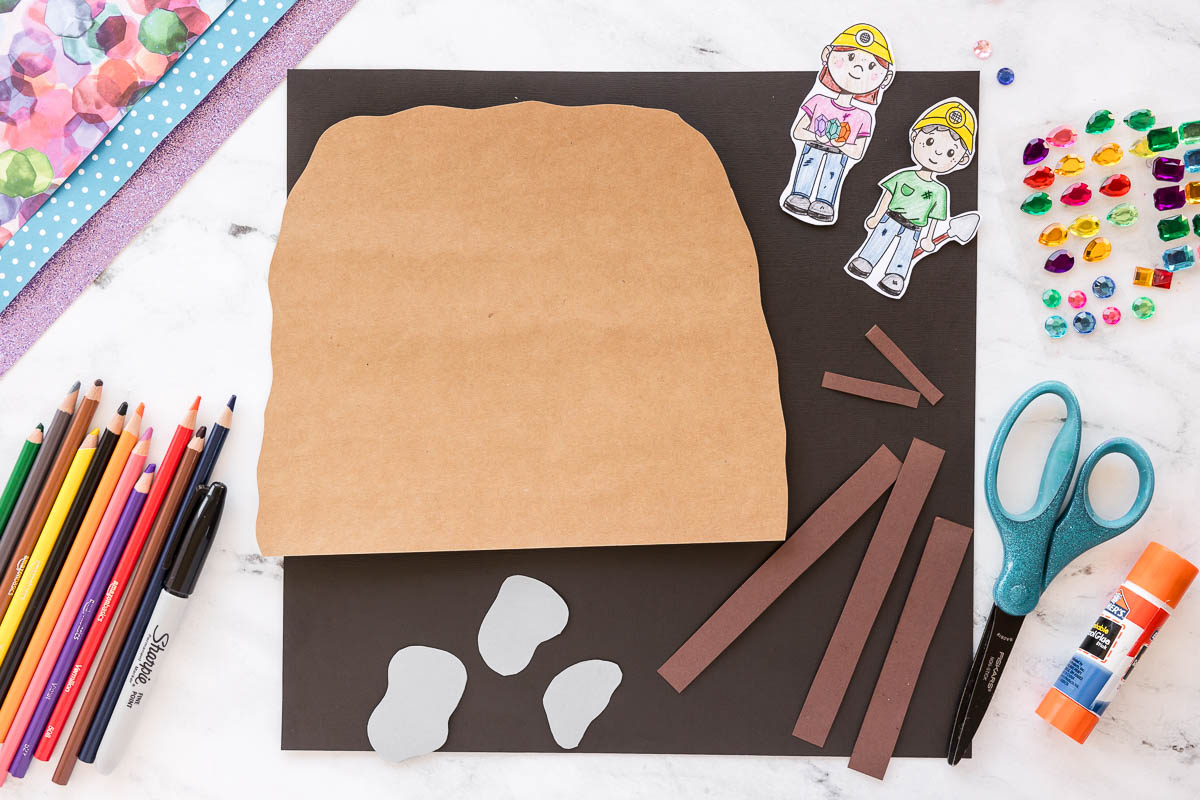 necessary pieces cut to complete miner crew craft