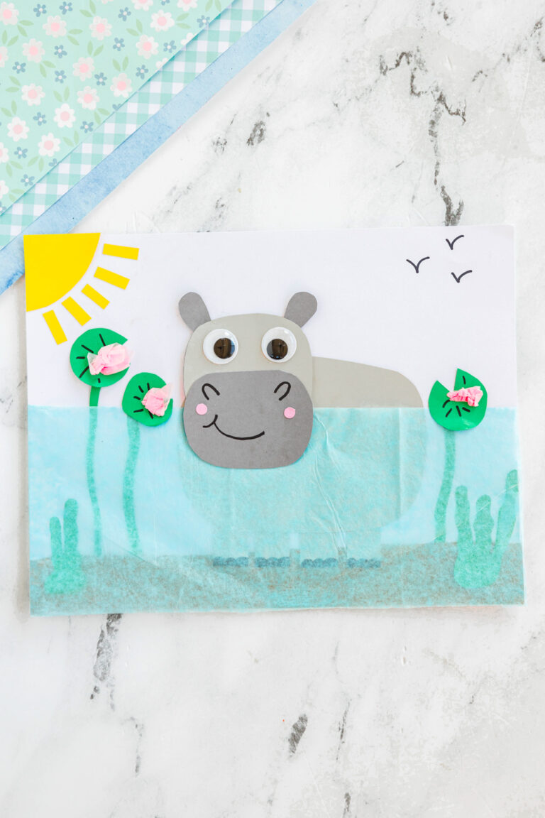 Cute Hippo Craft for Kids